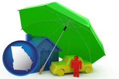 types of insurance - with Georgia icon